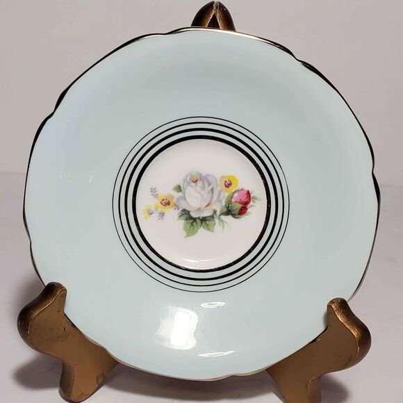 Paragon Teacup and Saucer Blue Vintage - Picture 7 of 10